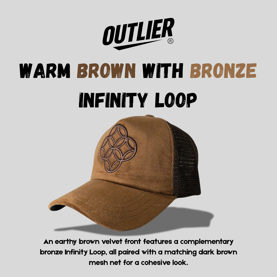 Warm Brown with Bronze Infinity Loop