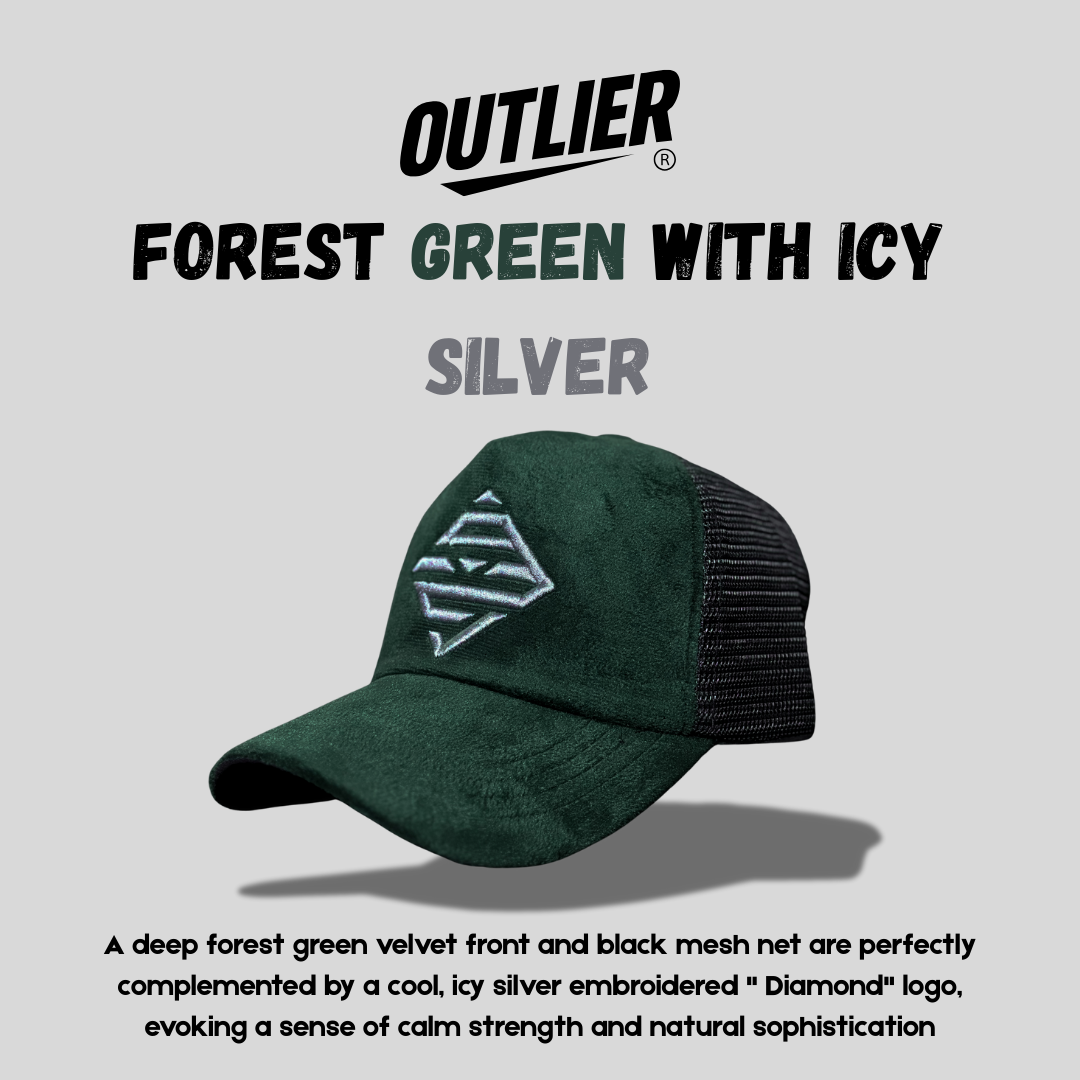 Forest Green with Icy Silver