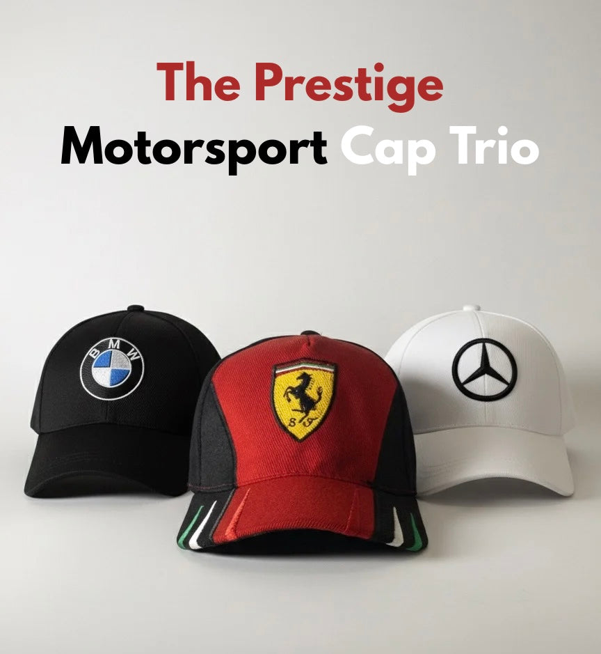 03) Motorsport Cap Trio (Pre Orders Only)