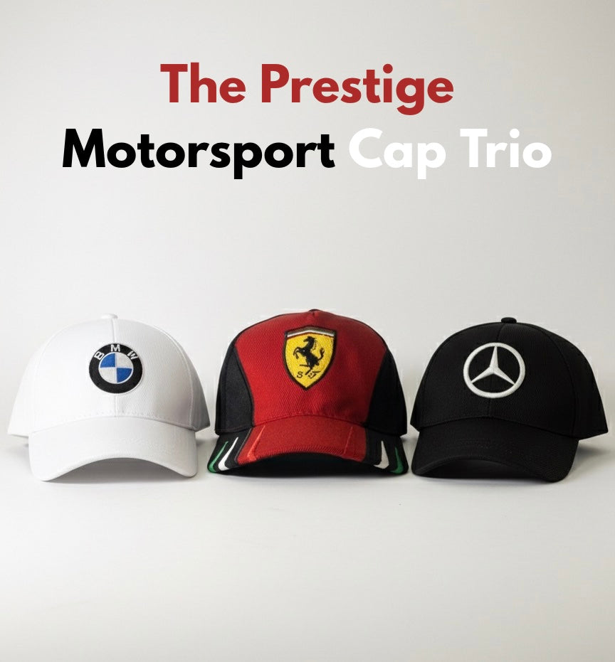 03) Motorsport Cap Trio (Pre Orders Only)