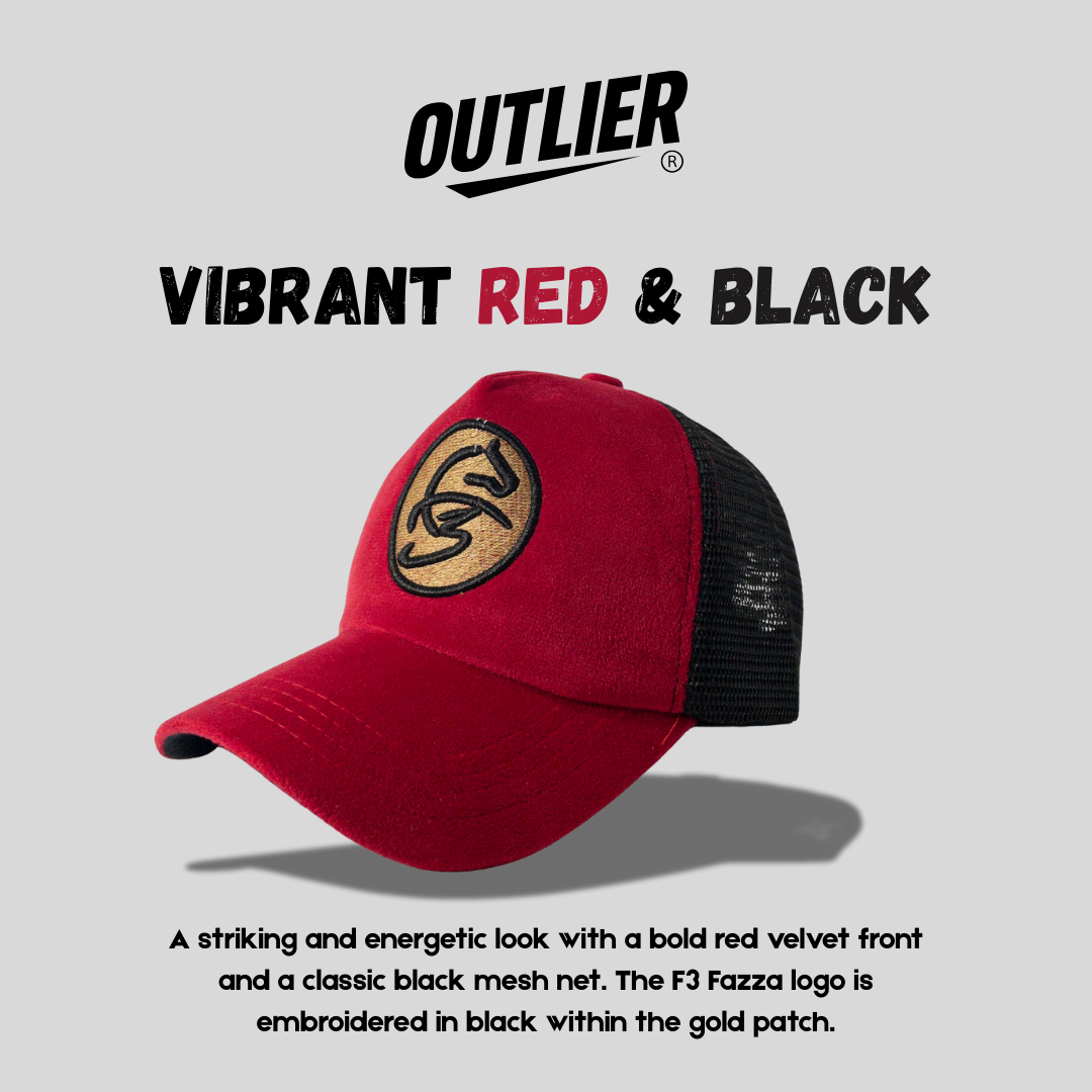 Vibrant Red & Black